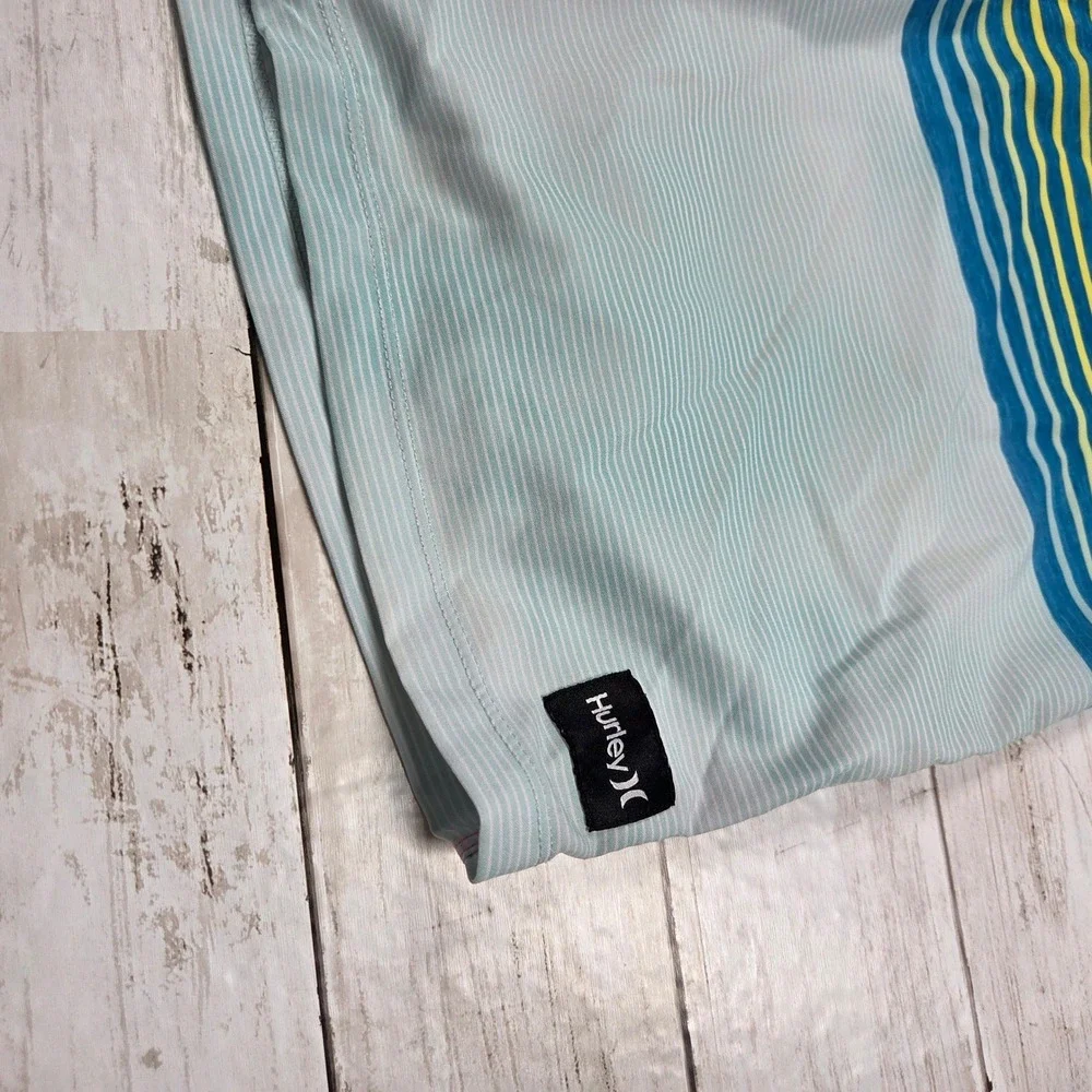 Hurley Phantom Board Shorts Striped Sunset Men 29 Pink Yellow Blue Swim Trunks